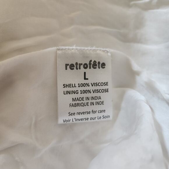 Retrofete Rebecca Sequin Maxi Dress in White Size Large NWT Sleeveless Belt - Picture 12 of 13